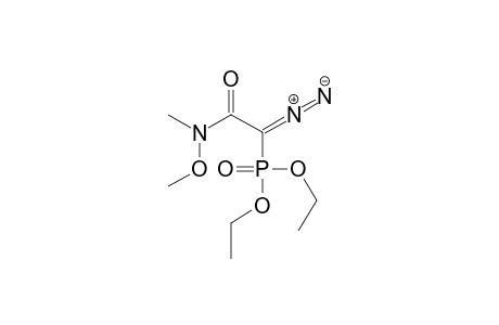 (Z)-2-diazonio-2-diethoxyphosphoryl-1-[methoxy(methyl)amino]ethenolate