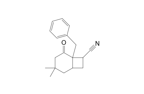 6-Benzyl-3,3-dimethyl-5-oxobicyclo[4.2.0]octane-7-(exo)-carbonitrile