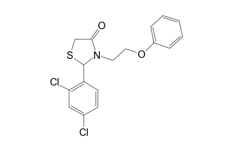 2-(2,4-dichlorophenyl)-3-(2-phenoxyethyl)-4-thiazolidinone