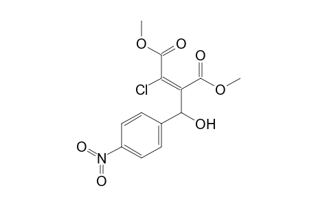 (E)-2-Chloro-3-[1-hydroxy-1-(4-nitrophenyl)methyl]but-2-enedioic dimethyl ester