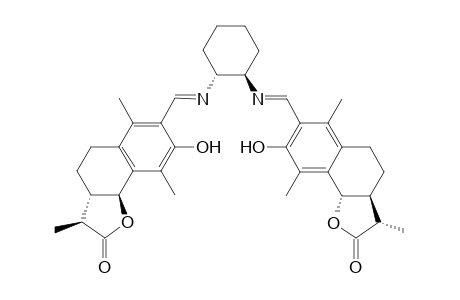 1,2-Bis[(3a,4,5,9b-Tetrahydro-8-hydroxy-3,6,9-trimethylnaphtho[1,2-b]furan-2(3H)-one-7-yl)-methyleneamino]cyclohexane