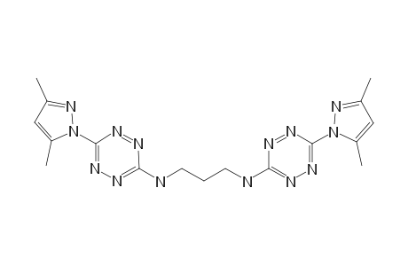 N,N'-Bis[6-(3,5-Dimethylpyrazol-1-yl)-1,2,4,5-tetrazin-3-yl]propane-1,3-diamine