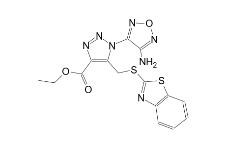 1H-1,2,3-triazole-4-carboxylic acid, 1-(4-amino-1,2,5-oxadiazol-3-yl)-5-[(2-benzothiazolylthio)methyl]-, ethyl ester