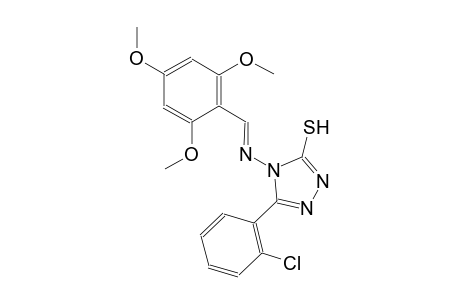 5-(2-chlorophenyl)-4-{[(E)-(2,4,6-trimethoxyphenyl)methylidene]amino}-4H-1,2,4-triazol-3-yl hydrosulfide