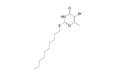 5-bromo-2-(decylthio)-6-methylpyrimidin-4(3H)-one