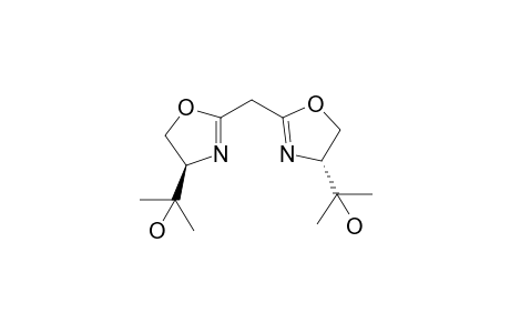 2-[(4R)-2-[[(4R)-4-(2-hydroxypropan-2-yl)-4,5-dihydro-1,3-oxazol-2-yl]methyl]-4,5-dihydro-1,3-oxazol-4-yl]propan-2-ol