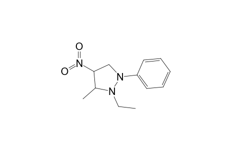 2-Ethyl-3-methyl-4-nitro-1-phenylpyrazolidine