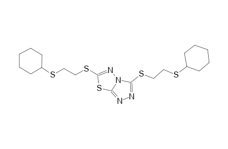 3,6-bis{[2-(cyclohexylsulfanyl)ethyl]sulfanyl}[1,2,4]triazolo[3,4-b][1,3,4]thiadiazole