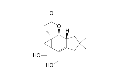 Cycloprop[f]indene-1a,2(1H)-dimethanol, 6-(acetyloxy)-3,4,5,5a,6,6a-hexahydro-4,4,6a-trimethyl-, [1aS-(1a.alpha.,5a.beta.,6.beta.,6a.alp ha.)]-