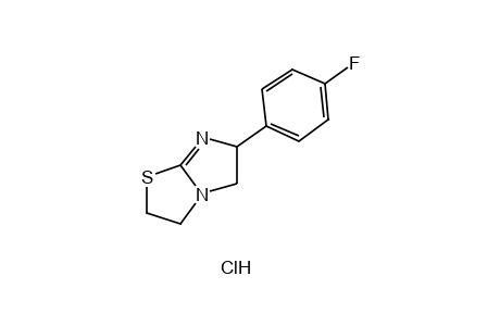 6-(p-FLUOROPHENYL)-2,3,5,6-TETRAHYDROIMIDAZO[2,1-b]THIAZOLE, HYDROCHLORIDE