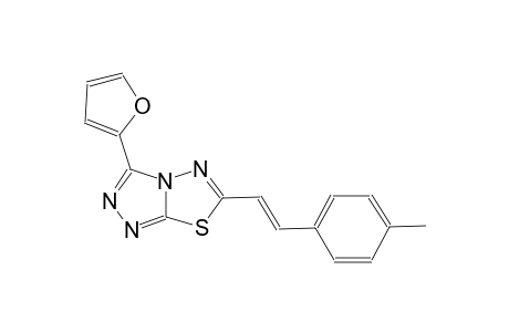 [1,2,4]triazolo[3,4-b][1,3,4]thiadiazole, 3-(2-furanyl)-6-[(E)-2-(4-methylphenyl)ethenyl]-