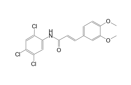 (2E)-3-(3,4-dimethoxyphenyl)-N-(2,4,5-trichlorophenyl)-2-propenamide