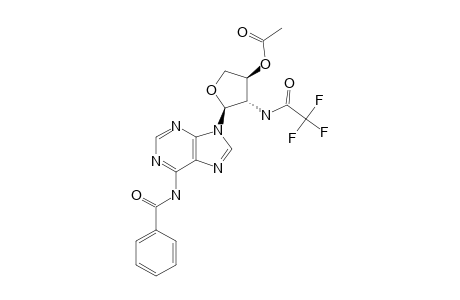 N(6)-BENZOYL-9-[3'-O-ACETYL-2'-DEOXY-2'-N-(TRIFLUOROACETYL)-ALPHA-L-THREO-FURANOSYL]-ADENINE