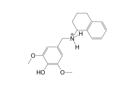 N-(4-hydroxy-3,5-dimethoxybenzyl)-1,2,3,4-tetrahydro-1-naphthalenaminium