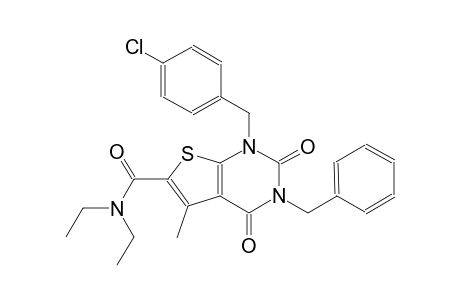 thieno[2,3-d]pyrimidine-6-carboxamide, 1-[(4-chlorophenyl)methyl]-N,N-diethyl-1,2,3,4-tetrahydro-5-methyl-2,4-dioxo-3-(phenylmethyl)-