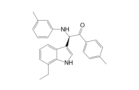 2-(7-Ethyl-1H-indol-3-yl)-1-p-tolyl-2-(m-tolylamino)ethanone