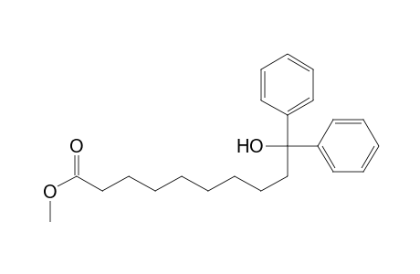 Benzenedecanoic acid, .iota.-hydroxy-.iota.-phenyl-, methyl ester