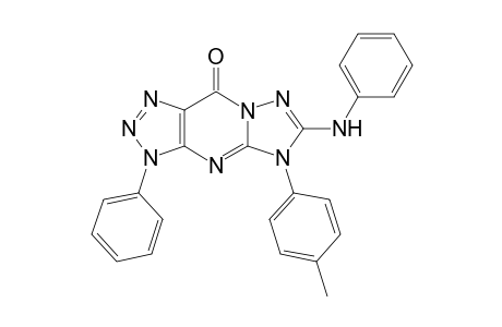 6-(Phenylamino)-5-(4'-methylphenyl)-3,5-dihydro-3-phenyl-1,2,3-triazolo[4,5-d]-1,2,4-triazolo[1,5-a]pyrimidin-9-one