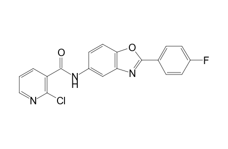 2-Chloro-N-[2-(4-fluorophenyl)-1,3-benzoxazol-5-yl]nicotinamide