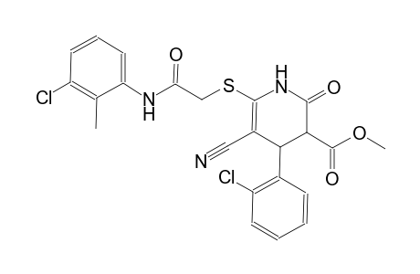 3-pyridinecarboxylic acid, 6-[[2-[(3-chloro-2-methylphenyl)amino]-2-oxoethyl]thio]-4-(2-chlorophenyl)-5-cyano-1,2,3,4-tetrahydro-2-oxo-, methyl ester