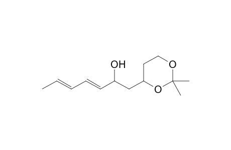 1-(2',2'-Dimethyl-1',3'-dioxan-4'-yl)hepta-3,5-dien-2-ol