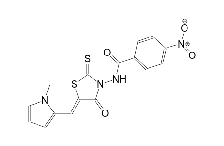 N-{(5Z)-5-[(1-methyl-1H-pyrrol-2-yl)methylene]-4-oxo-2-thioxo-1,3-thiazolidin-3-yl}-4-nitrobenzamide