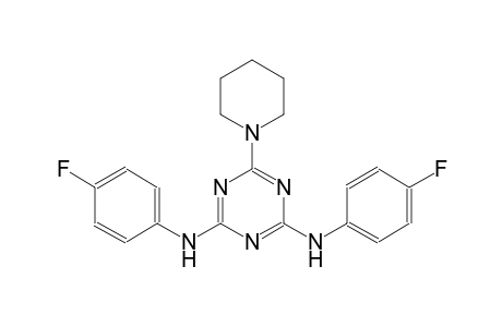 N~2~,N~4~-bis(4-fluorophenyl)-6-(1-piperidinyl)-1,3,5-triazine-2,4-diamine