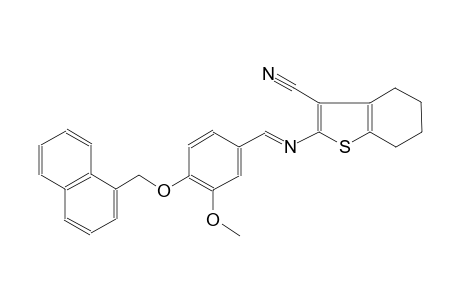 2-({(E)-[3-methoxy-4-(1-naphthylmethoxy)phenyl]methylidene}amino)-4,5,6,7-tetrahydro-1-benzothiophene-3-carbonitrile