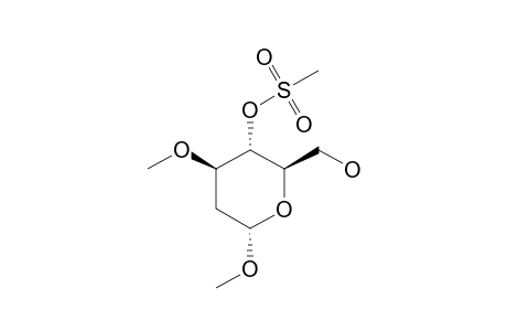 METHYL-2-DEOXY-4-O-METHANESULFONYL-3-O-METHYL-ALPHA-D-ARABINO-HEXAPYRANOSIDE