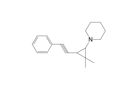 Piperidine, 1-[2,2-dimethyl-3-(3-phenyl-1-ethynyl)cyclopropyl]-