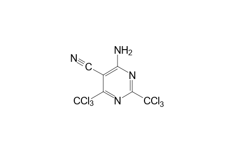 4-amino-2,6-bis(trichloromethyl)-5-pyrimidinecarbonitrile