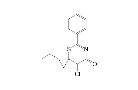 8-Chloro-1-ethyl-5-phenyl-4-thia-6-azaspiro[2.5]oct-5-en-7-one