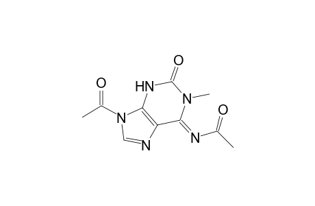 Acetamide, N-(9-acetyl-1,2,3,9-tetrahydro-1-methyl-2-oxo-6H-purin-6-ylidene)-
