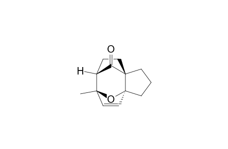 (+-)-(3a.alpha.,6.alpha.,7.beta.,9a.beta.)-2,3,6,7,8,9-Hexahydro-6-methyl-3a,6-epoxy-7,9a-methano-1H-cyclopentacycloocten-10-one