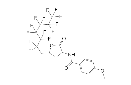 4-Methoxy-N-(2-oxo-5-(2,2,3,3,4,4,5,5,6,6,7,7,7-tridecafluoroheptyl)tetrahydrofuran-3-yl)benzamide