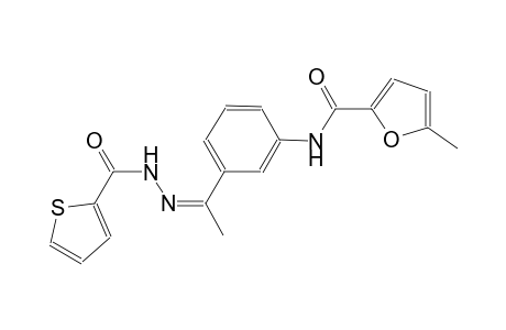 5-methyl-N-{3-[(1Z)-N-(2-thienylcarbonyl)ethanehydrazonoyl]phenyl}-2-furamide