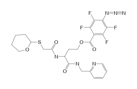 4-azido-2,3,5,6-tetrafluoro-benzoic acid [4-keto-4-(2-pyridylmethylamino)-3-[[2-(tetrahydropyran-2-ylthio)acetyl]amino]butyl] ester