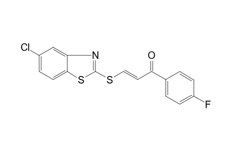 (2E)-3-[(5-Chloro-1,3-benzothiazol-2-yl)sulfanyl]-1-(4-fluorophenyl)-2-propen-1-one
