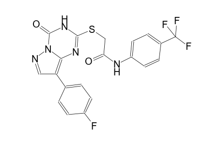 acetamide, 2-[[8-(4-fluorophenyl)-3,4-dihydro-4-oxopyrazolo[1,5-a][1,3,5]triazin-2-yl]thio]-N-[4-(trifluoromethyl)phenyl]-