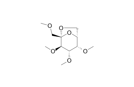 2,7-Anhydro-1,3,4,5-tetra-O-methyl-.beta.,D-gulo-hept-2-ulopyranose