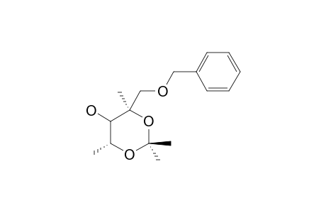 (4R,6R)-4-(BENZYLOXYMETHYL)-2,2,4,6-TETRAMETHYL-1,3-DIOXAN-5-OL;MAJOR-ISOMER