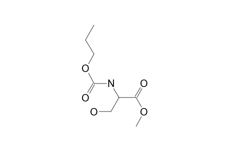 L-Serine, N-(N-propyloxycarbonyl)-, methyl ester