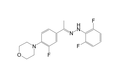 (1E)-1-[3-fluoro-4-(4-morpholinyl)phenyl]ethanone (2,6-difluorophenyl)hydrazone