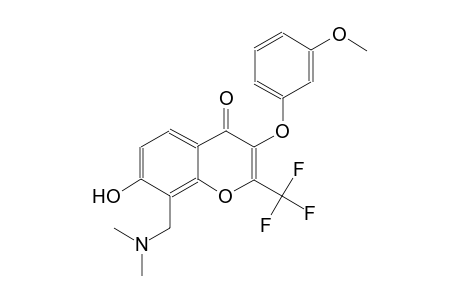 4H-1-benzopyran-4-one, 8-[(dimethylamino)methyl]-7-hydroxy-3-(3-methoxyphenoxy)-2-(trifluoromethyl)-