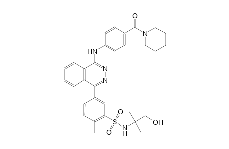 N-(2-hydroxy-1,1-dimethylethyl)-2-methyl-5-{4-[4-(1-piperidinylcarbonyl)anilino]-1-phthalazinyl}benzenesulfonamide