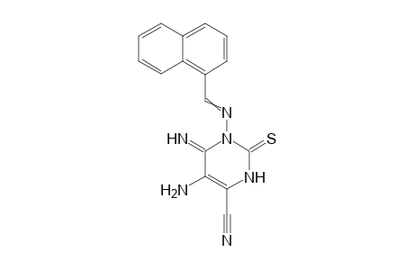5-amino-4-imino-3-(1-naphthylmethyleneamino)-2-thioxo-1H-pyrimidine-6-carbonitrile