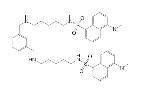 N,N'-(m-Xylylene)-bis[N-(5'-aminopentyl)-5-[(dimethylamino)naphthalene]-1-sulfonamide]