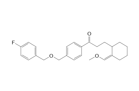1-[4-[(4-fluorobenzyl)oxymethyl]phenyl]-3-[(2Z)-2-(methoxymethylene)cyclohexyl]propan-1-one