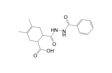 6-[(2-benzoylhydrazino)carbonyl]-3,4-dimethyl-3-cyclohexene-1-carboxylic acid