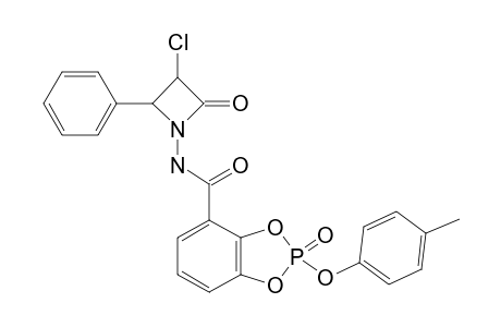 N-[2-(PHENYL)-3-CHLORO-4-OXO-AZETIDIN-1-YL]-2-(4-METHYLPHENOXY)-BENZO-(1,3,2)-DIOXAPHOSPHOLE-2-OXIDE-4-CARBOXAMIDE